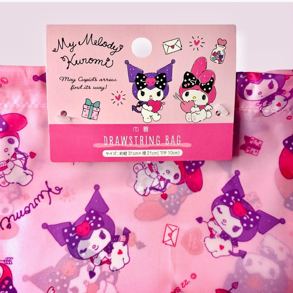 🎀 My Melody & Kuromi Drawstring Bag